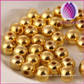 New arrival gold round beads acylic CCB beads 14MM for jewelry making diy accessories